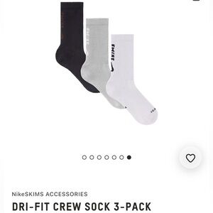 SKIMS Athletic Crew Socks 3-Pack - Black, Gray, White